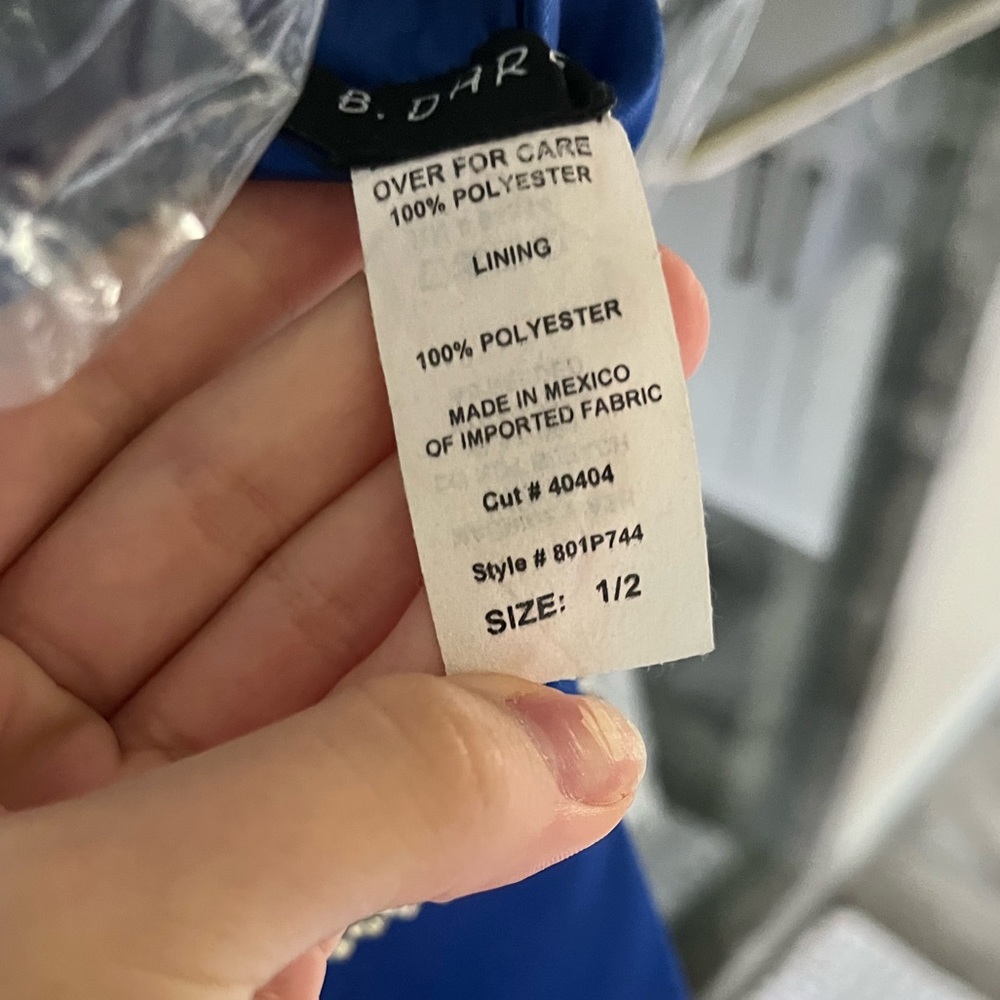 Blue and silver prom dress - Picture 3 of 3